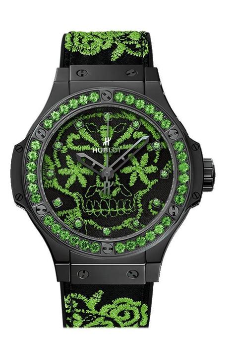 Hublot Big Bang Broderie Sugar Skull Fluo Malachik Green